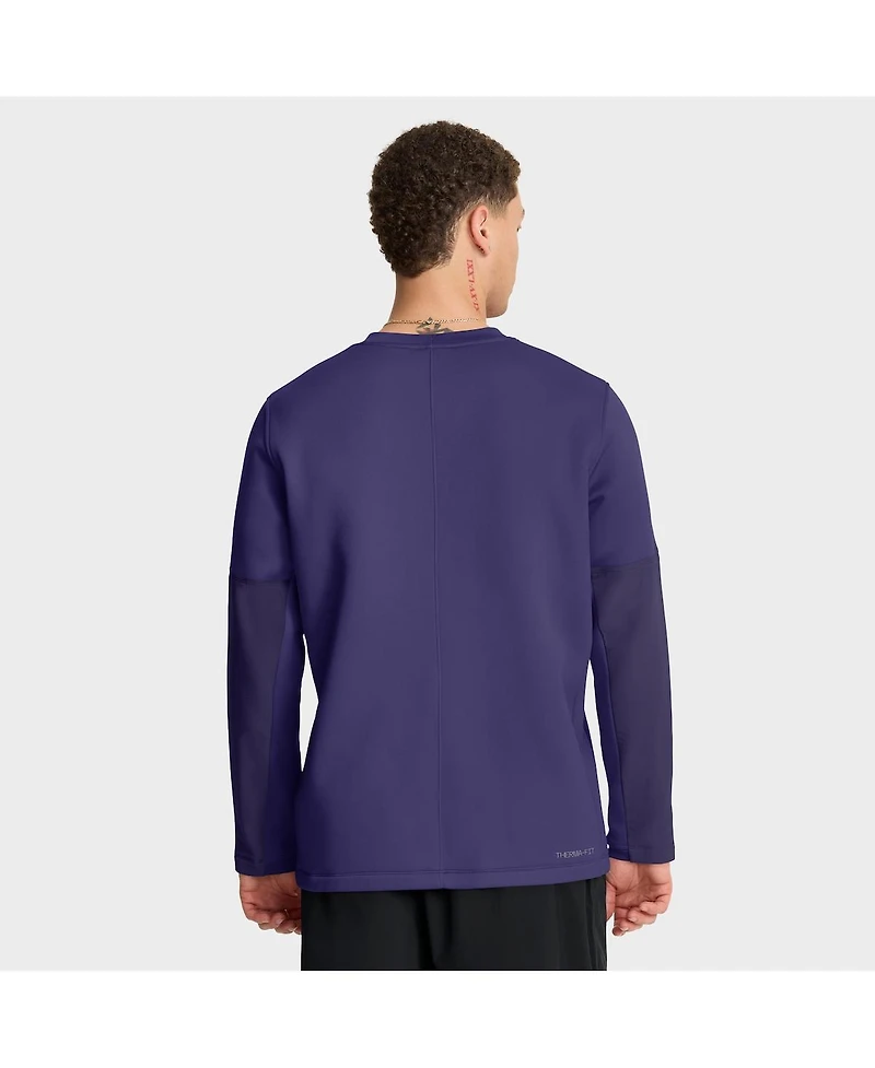 Nike Men's Purple Clemson Tigers 2025 Sideline Coach Performance Long Sleeve T-Shirt