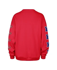 '47 Brand Women's Scarlet San Francisco 49ers Go Big Oversized Pullover Sweatshirt