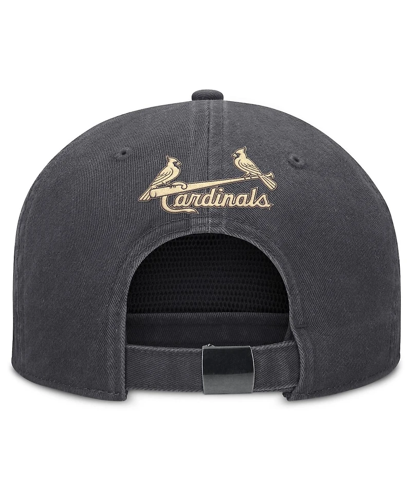 Nike Men's Anthracite St. Louis Cardinals Monotone Pro Adjustable Hat
