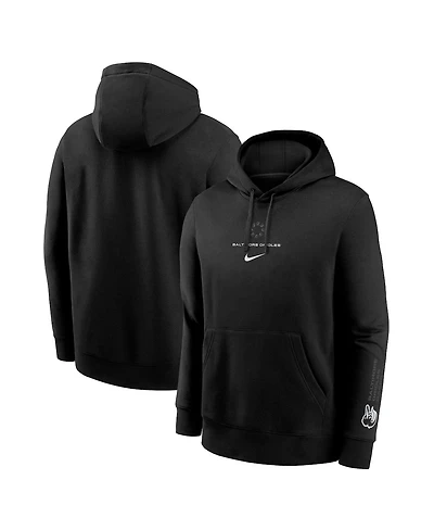 Nike Men's Black Baltimore Orioles Lights Out Club Fleece Pullover Hoodie