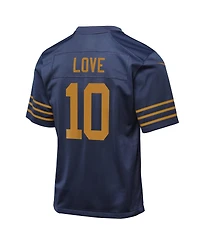Nike Big Boys and Girls Jordan Love Navy Green Bay Packers The 1923 Classic Game Jersey