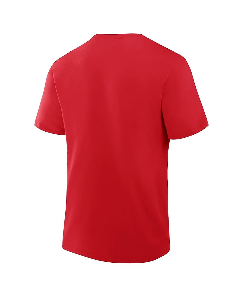 Fanatics Men's Red Chicago Blackhawks Centennial Celebration T-Shirt