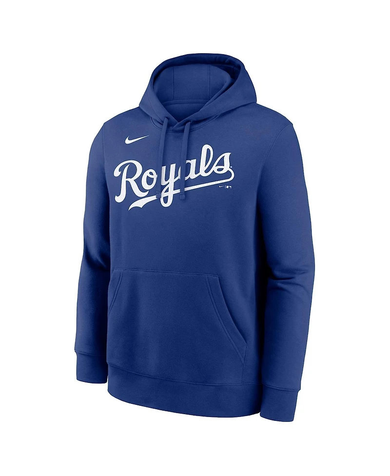 Nike Men's Bobby Witt Jr. Royal Kansas City Royals Player Name Number Club Fleece Pullover Hoodie