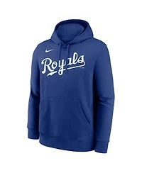 Nike Men's Bobby Witt Jr. Royal Kansas City Royals Player Name Number Club Fleece Pullover Hoodie