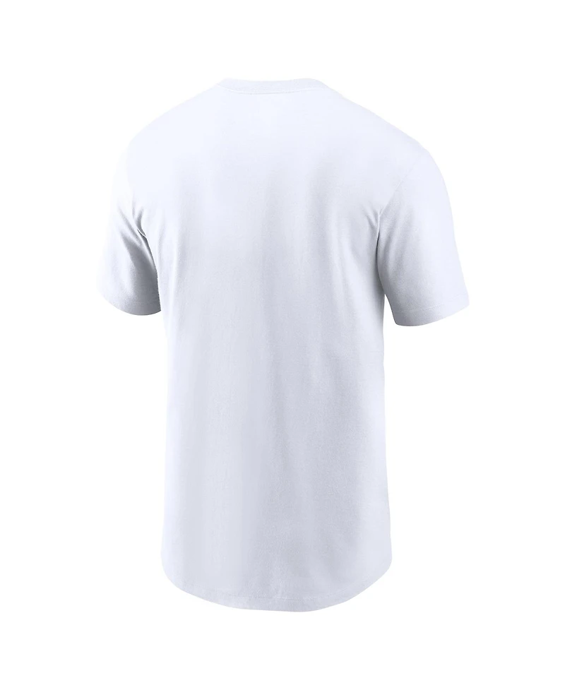Nike Men's White Michigan State Spartans Football Sparty Sport T-Shirt