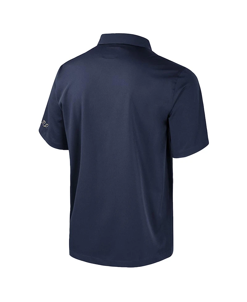 Colosseum Men's Navy Midshipmen Strike Bowling Button-Up Shirt