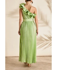 Coast Women's One Shoulder Pleated Skirt Maxi Dress