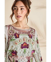 Coast Women's Heavily Embellished Sequin Mini Dress