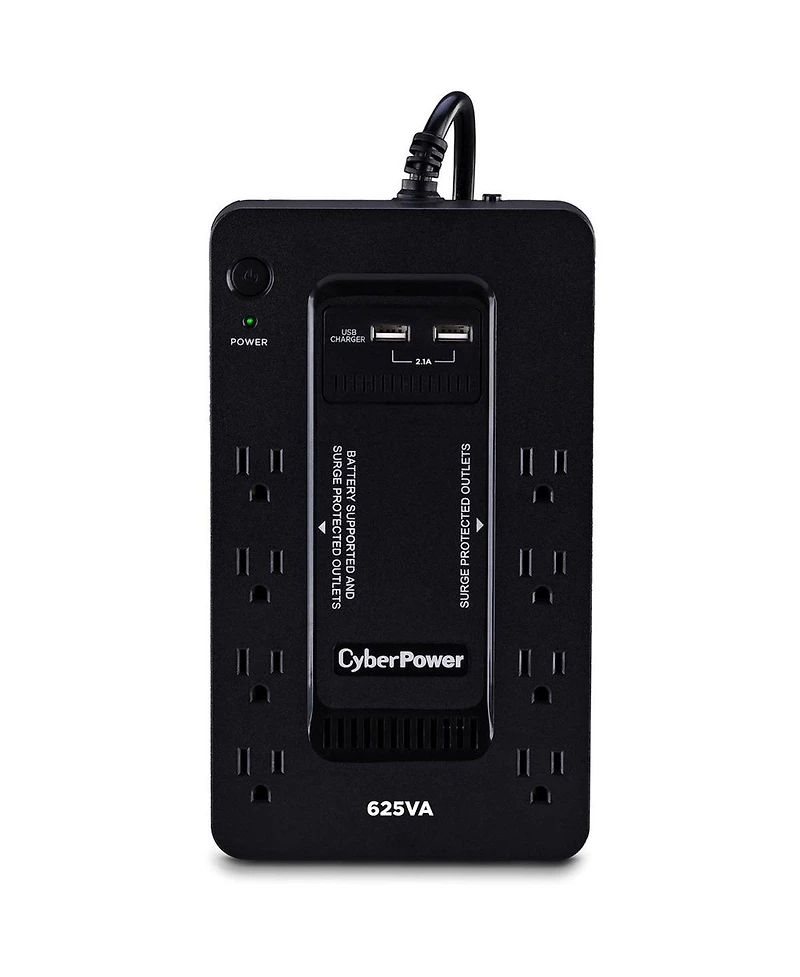 CyberPower ST625U 8-Outlet 625VA/360W Surge Protection and Battery Backup Ups System, 2-Pack