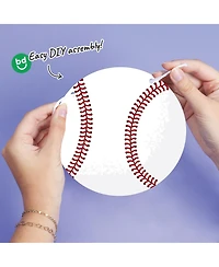 Big Dot of Happiness Baseball Garland Banner, 30 Feet of Cord, 15 Double-Sided Baseballs