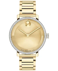 Movado Women's Bold Evolution 2.0 Swiss Quartz Light Gold Steel Watch, 34mm