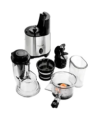 MegaChef Pro Stainless Steel Single Speed Slow Juicer