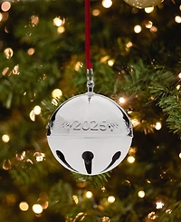 Wallace 2025 Silver-Plated Pierced Sleigh Bell Ornament, 55th Edition