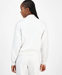 And Now Women's Cozy Scuba Quarter-Zip Sweatshirt, Macy's Exclusive