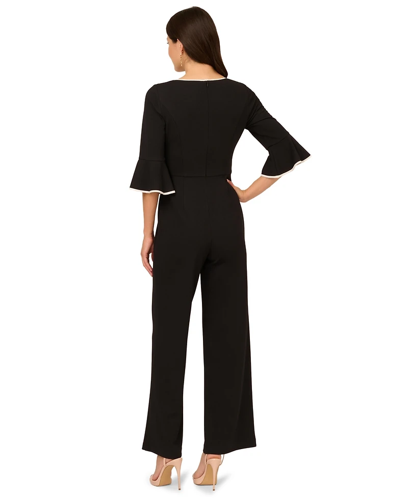 Adrianna Papell Women's Tie Waist Jumpsuit