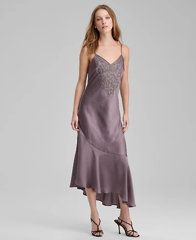 And Now This Women's Beaded Asymmetric Maxi Dress, Macy's Exclusive