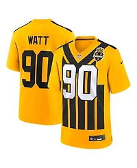 Nike Men's T.j. Watt Gold Pittsburgh Steelers Alternate 1933 Throwback Game Jersey