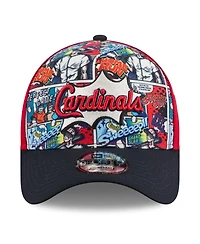 New Era Big Boys and Girls Red/Navy St. Louis Cardinals 2025 Mlb Diamond Hero Edition A-Frame 9FORTY Adjustable Hat