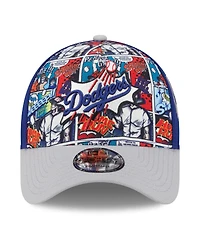 New Era Big Boys and Girls Royal/Gray Los Angeles Dodgers 2025 Mlb Diamond Hero Edition A-Frame 9FORTY Adjustable Hat