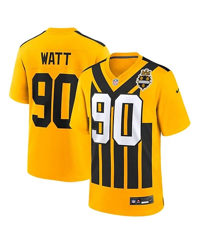 Nike Big Boys and Girls T.j. Watt Gold Pittsburgh Steelers Alternate 1933 Throwback Game Jersey