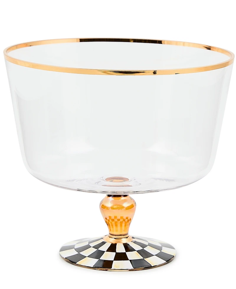 Mackenzie-Childs Courtly Check Glass Trifle