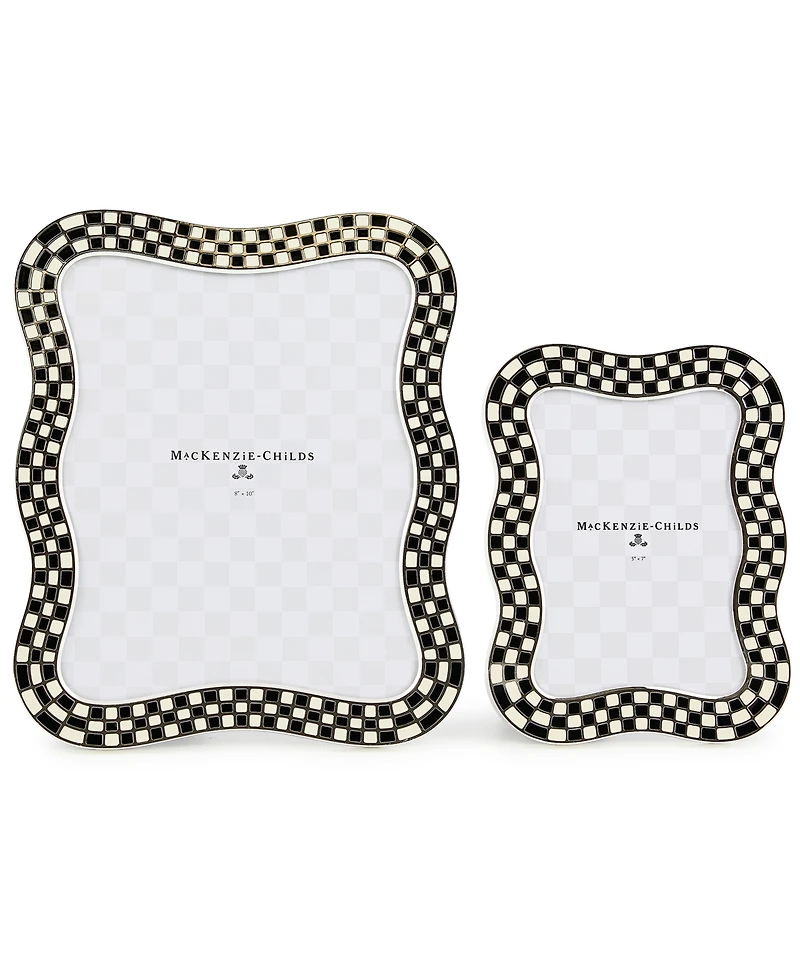 MacKenzie-Childs Wavy Check Silver Plated Frame