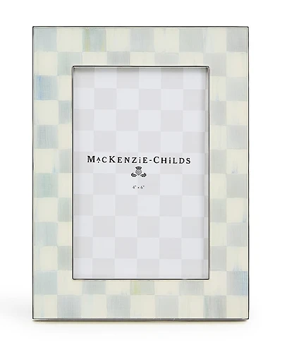 MacKenzie-Childs Sterling Check Silver Plated Frame, 4" x 6"