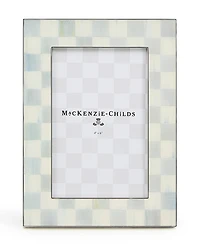 MacKenzie-Childs Sterling Check Silver Plated Frame, 4" x 6"