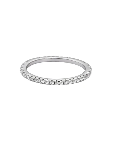 Adornia Fine .925 Sterling Silver Cz Eternity Band Ring