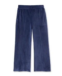Lands' End Girls Wide Leg Velour Pants