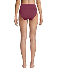 Lands' End Women's Petite Pinchless High Waisted Bikini Bottoms