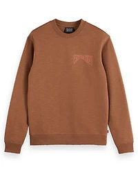 Scotch & Soda Men's Logo Detail Crewneck Sweatshirt
