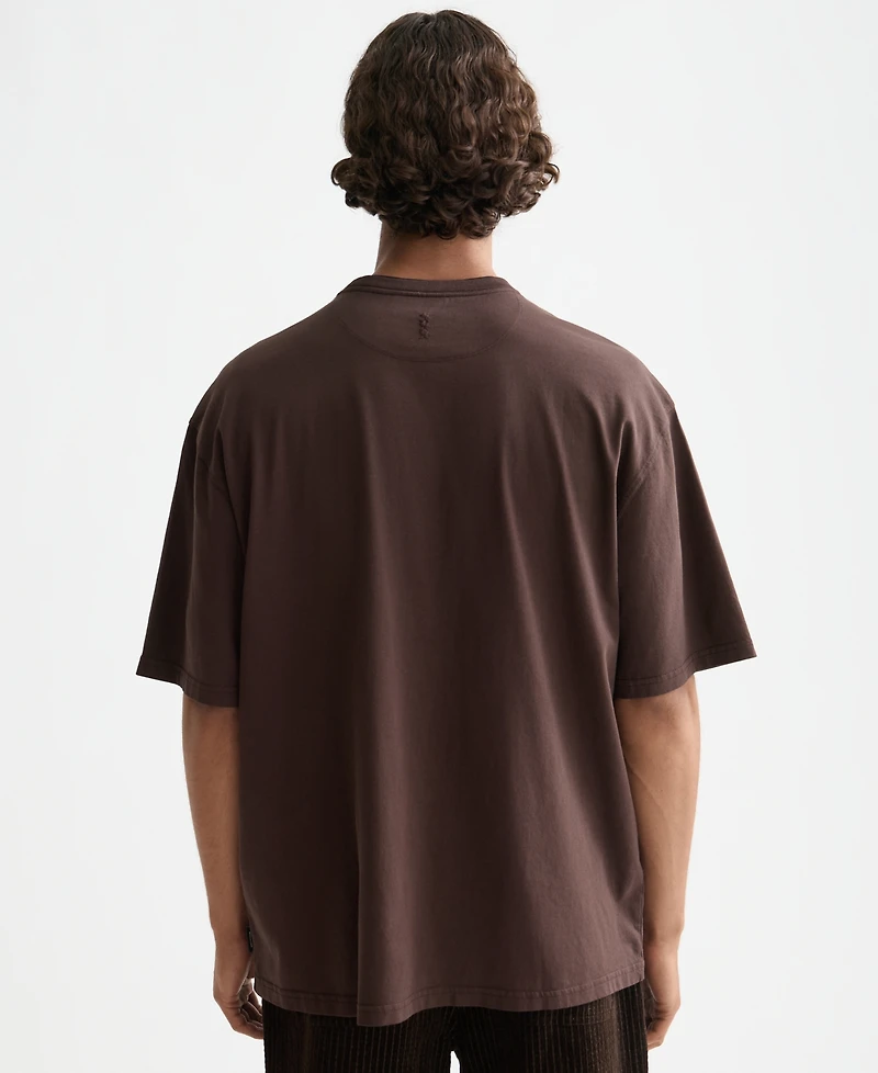 Scotch & Soda Men's Relaxed Fit Short Sleeve Three Crosses Crewneck T-Shirt