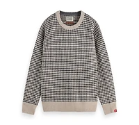 Scotch & Soda Men's Chenille Pattern Long Sleeve Sweater