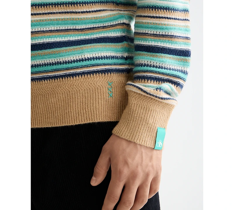 Scotch & Soda Men's Striped Long Sleeve Sweater