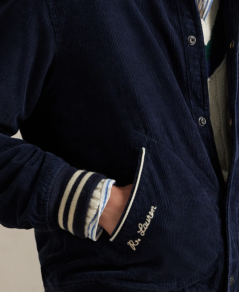 Polo Ralph Lauren Men's Corduroy Letterman Jacket
