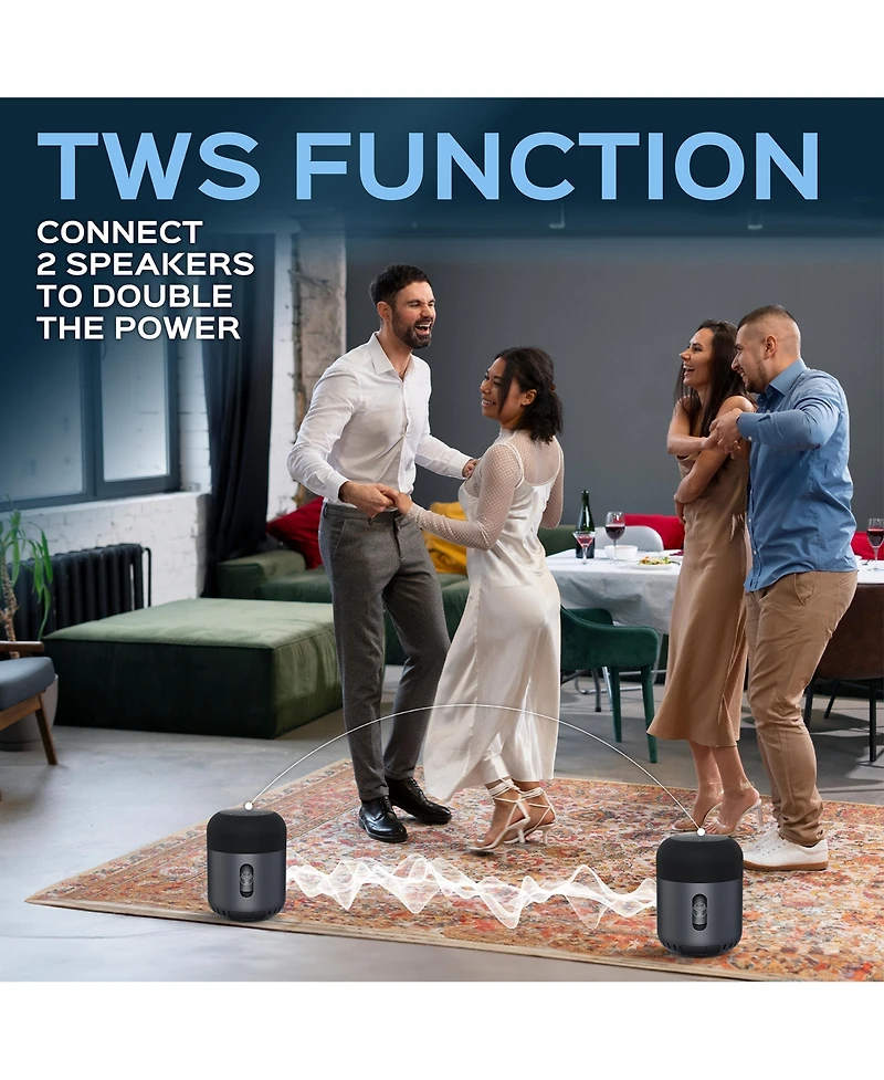 Treblab Hd-360 Pro 360° Surround Sound Portable Bluetooth Speaker