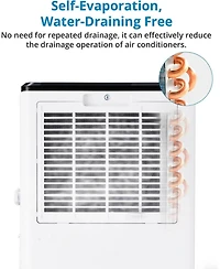 Gaomon 8,000 Btu Portable Ac - 3-in-1 Cooling, Fan & Dehumidifier, Smart Unit with Led Display, Remote Control, Timer & Installation Kit