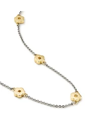Ana Luisa Flower Necklace - Rowena Necklace Two Tone