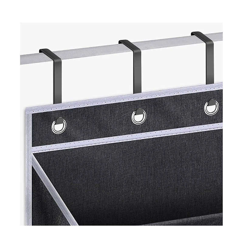 gaomon Over The Door Shoe Organizer, 8 Tier Hanging Shoe Rack with 4 Metal Hook, Deep Pockets Door Hanging Organizer Shoe Storage Holder for Closet Do