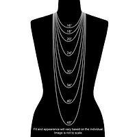 Caribbean Treasures Sterling Silver, Double Triangle Larimar Necklace