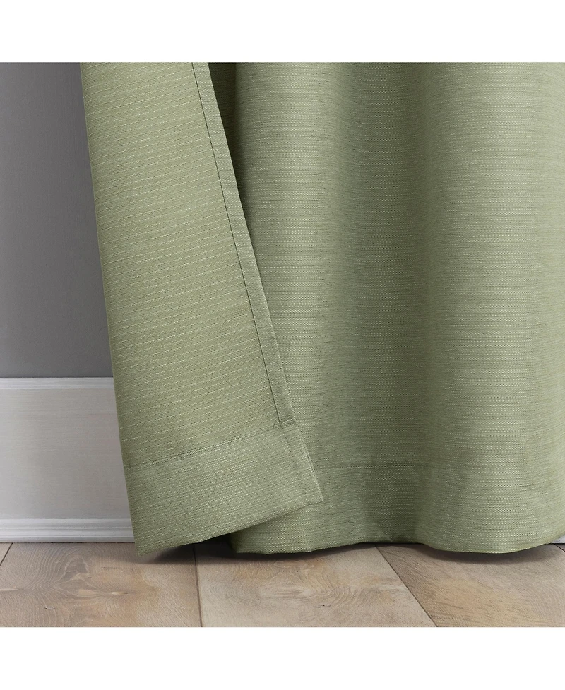 No. 918 Lance Textured Semi-Sheer Grommet Curtain Panel
