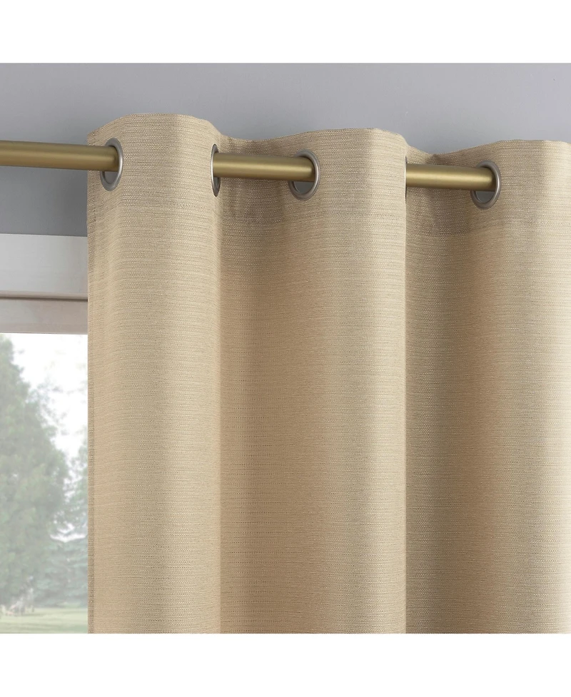 No. 918 Lance Textured Semi-Sheer Grommet Curtain Panel