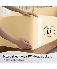 5PC Silky Soft Cooling Deep Pocket Performance Sheet Set