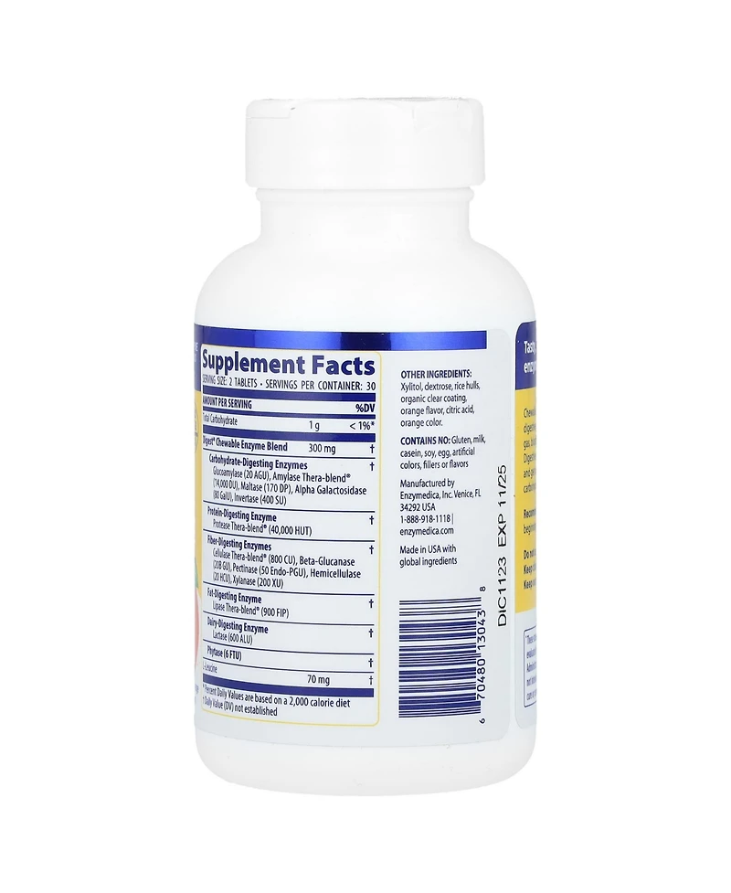 Enzymedica Digest Complete Chewable Orange