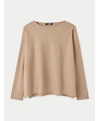 Gobi Cashmere Women's Boatneck Cotton Silk Cashmere Blend Sweater