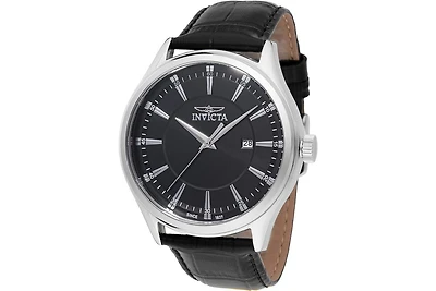 Invicta Men's 47801 Celestial Quartz 3 Hand Black Dial Watch