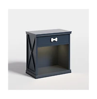 Zeus & Ruta Storage Cabinet with Led Light and Built-in Cat Bed Cat Cave