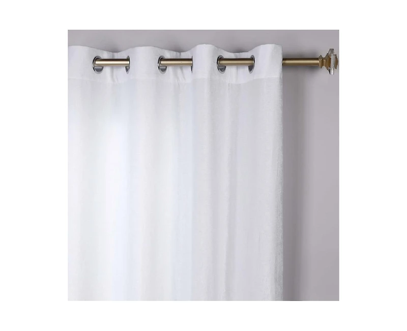Superior Noor Chenille Semi-Blackout Machine Washable Curtains, Set of 2 Panels