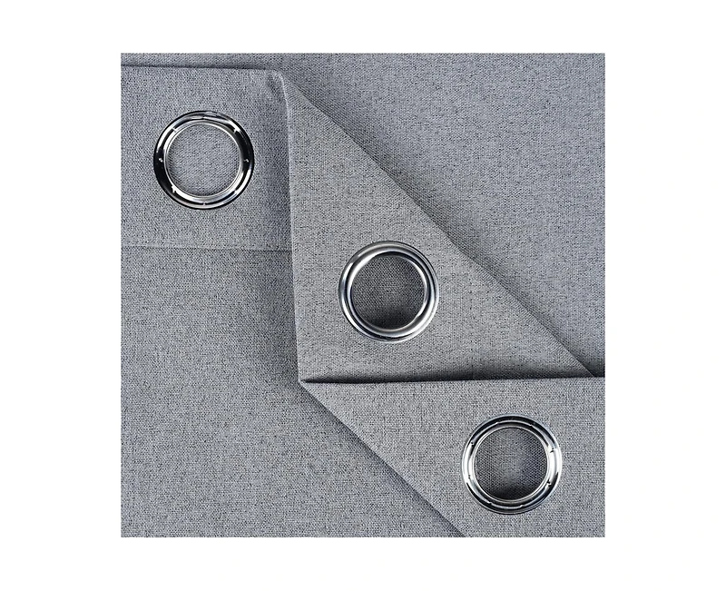 Superior Neal 100% Blackout Solid Machine Washable Curtains, Set of 2 Panels